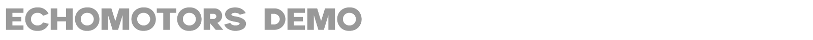 Echomotors font preview